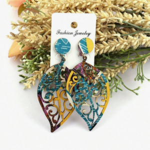 Boucles d’oreilles bois E